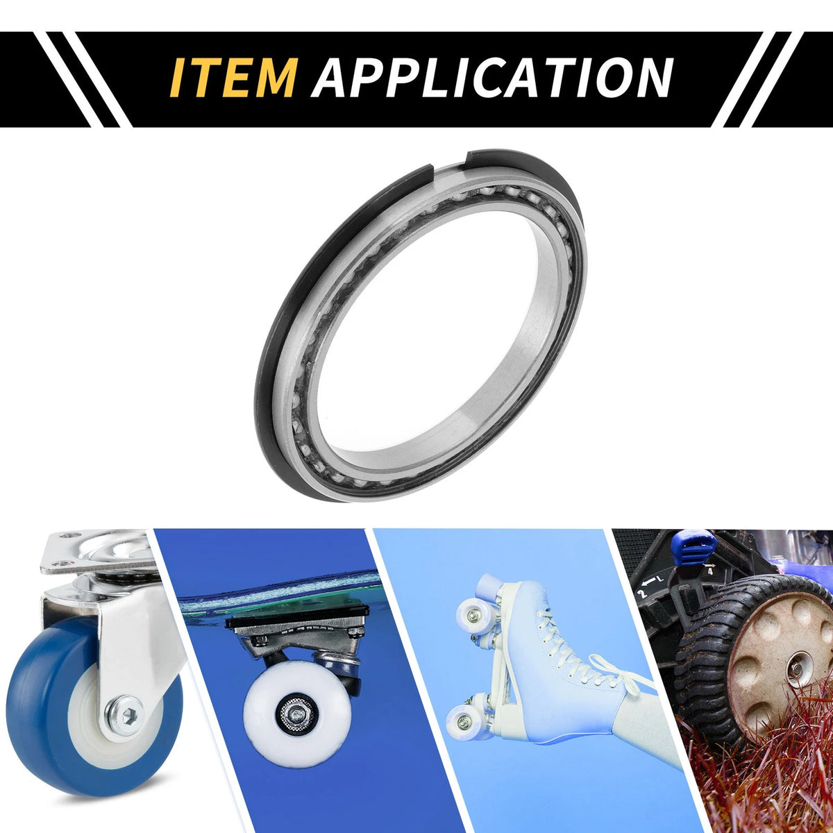 Deep Groove Ball Bearings 75x95x10mm for Scooter Skateboard Wheel