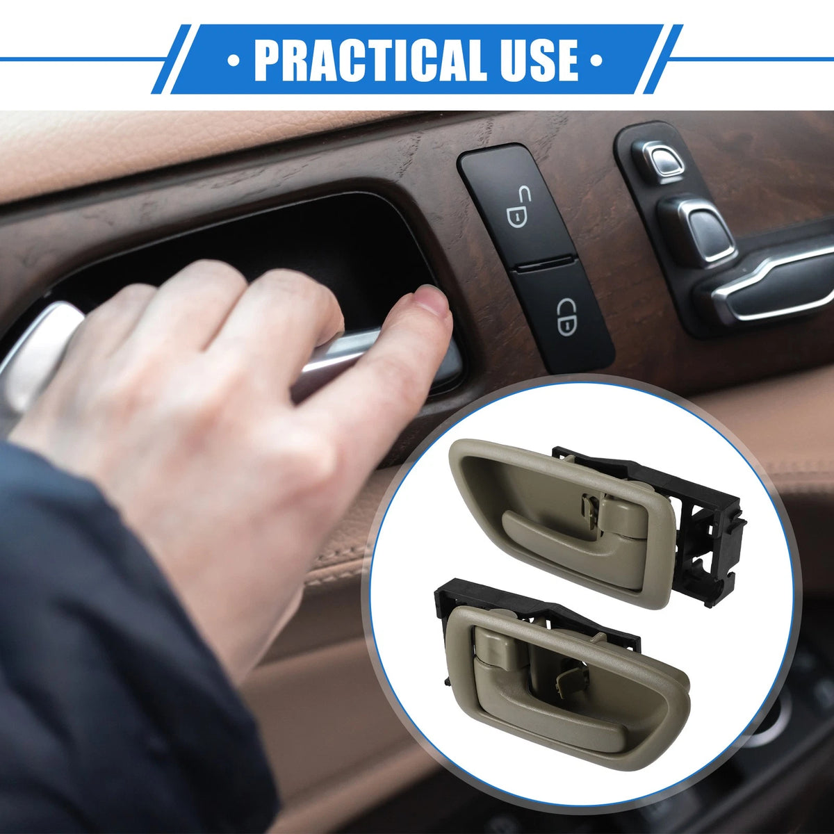 Automotive Interior Door Handles for Toyota Avalon (2000-2007) Brown