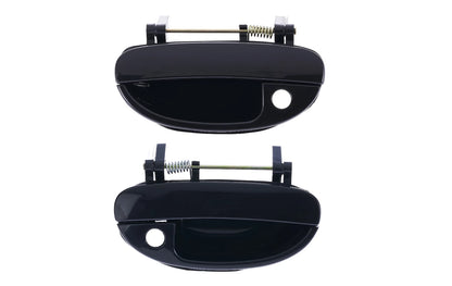 2 x Front LH+RH Smooth Black Outer Door Handle for Daewoo Nubira (1997–2003)