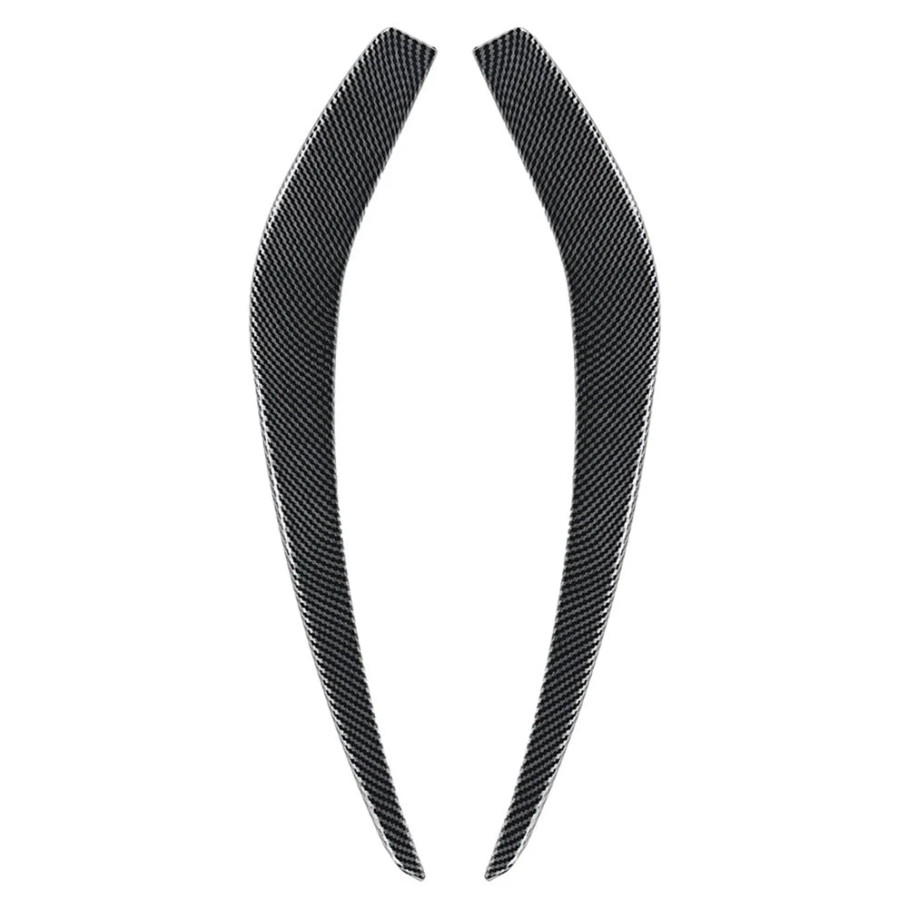 Carbon Fiber Black Front Bumper Side Air Vent Trims for Benz A Class (13-15)