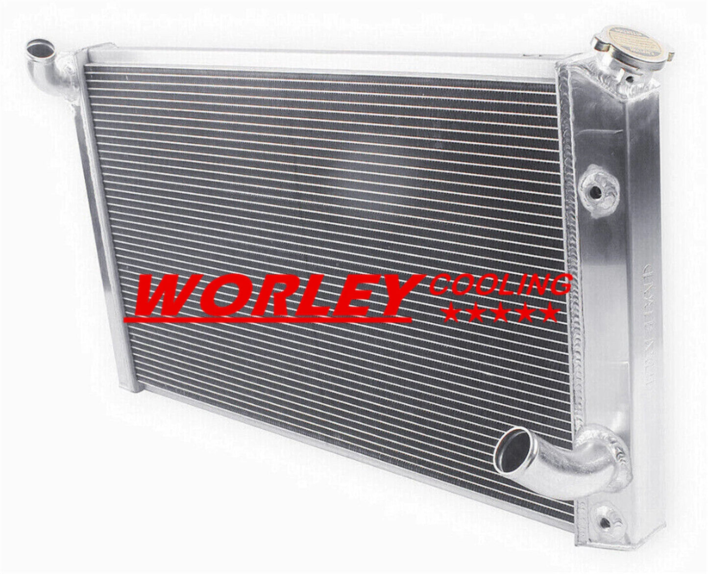 NSW-33.5" Aluminum Radiator for Chevy Corvette C3 V8 5.7L 7.4L (1973-1976)