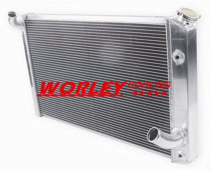 NSW-33.5" Aluminum Radiator for Chevy Corvette C3 V8 5.7L 7.4L (1973-1976)