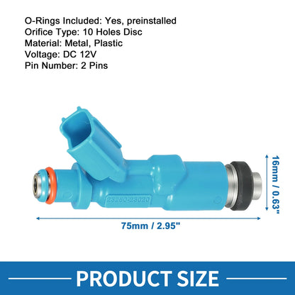 4 Pcs Fuel Injector for Toyota Yaris (1999-2005)