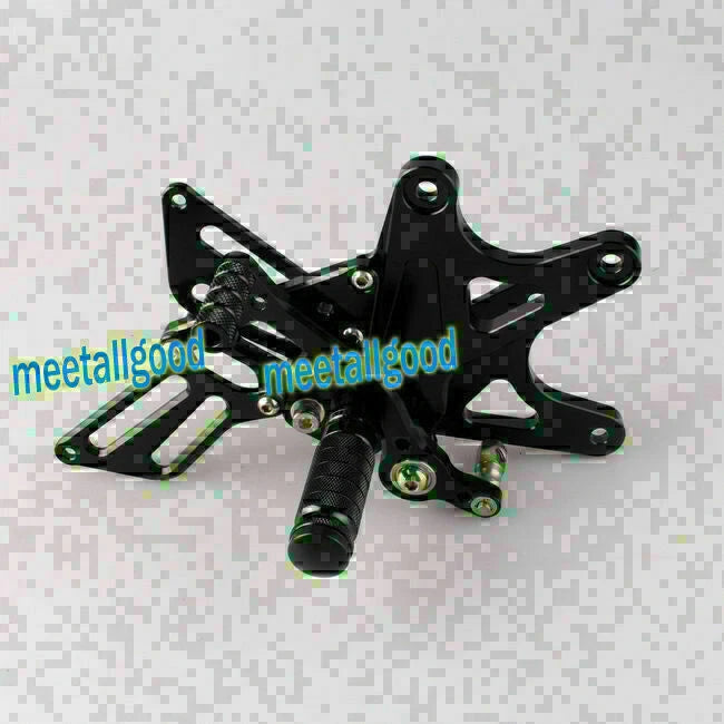 CNC Rear Sets Footrests for Yamaha YZF R1 2009-2013 - Black 2 x Pegs