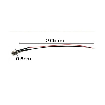 Small Indicator 10pcs Truck 12V Warn 20cm Wire 8mm Accessories Boat for Truck