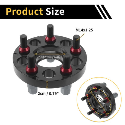 5x112mm Wheel Spacers 66.56mm M14x1.25 for BMW Z4 G29 (2019-2020)