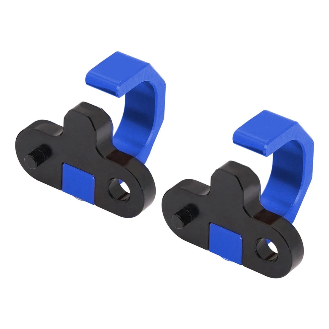 2 x Blue Rear Brake Line Hose Snap Clamps for Suzuki RM250 RM-Z450 (2000-2023)