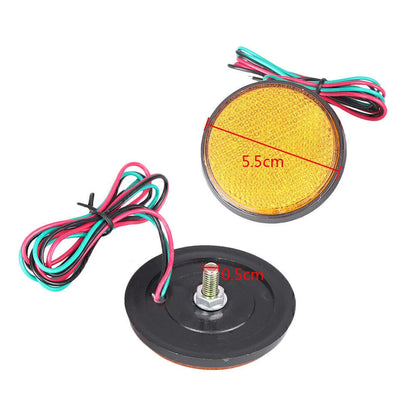 LED Reflector Tail Brake Stop Marker Lights for Universal Auto