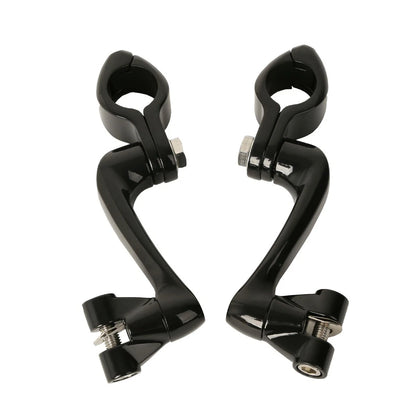 Adjustable 1.25" Highway Foot Peg Mounts for Harley Engine Guards