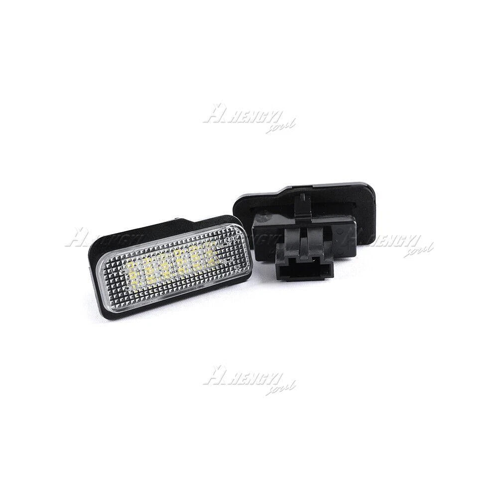2PC White LED License Plate Light for Mercedes W203 W211 W219 Tesla Model S