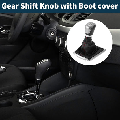 5 Speed Manual Gear Shift Knob & Cover for Ford Focus MK2 (2006-2011)