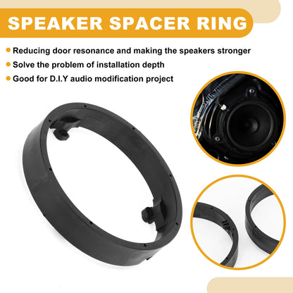 6.5" Speaker Subwoofer Mounting Spacer Bracket Ring for Mitsubishi