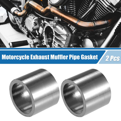 2 x Motorcycle Exhaust Muffler Pipe Gasket 40mm OD Seal Silencer Connector