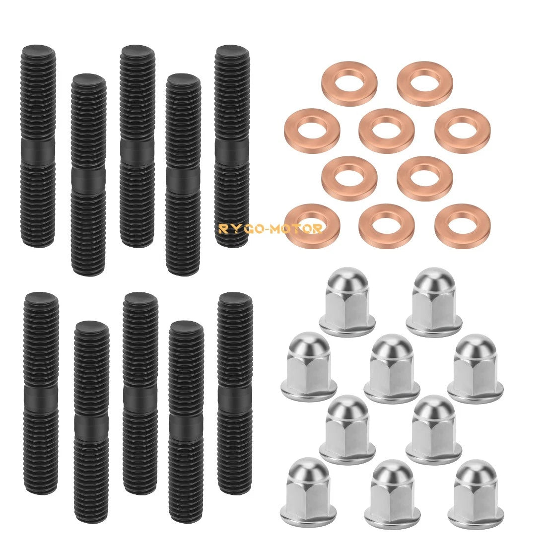Cylinder Head Studs Kit Acorn Nuts & Washers for Yamaha Banshee 350 (1987–2006)