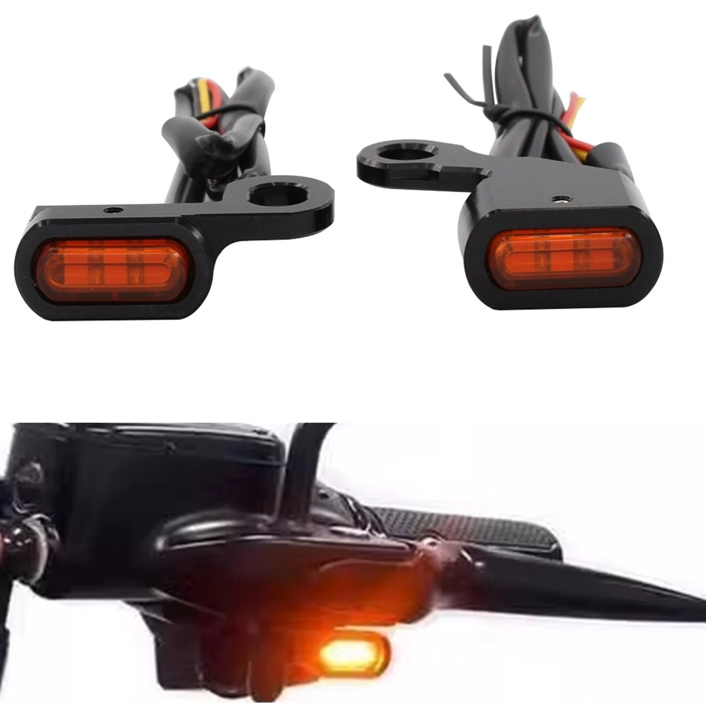 Front Turn Signal Lights for Harley Softail (2000-2014) & Sportster (1993-2003)