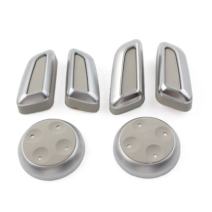 Car Seat Switch Adjustment Button Cover Set for Audi A3 A4 A5 A6 A7 Q3 Q5