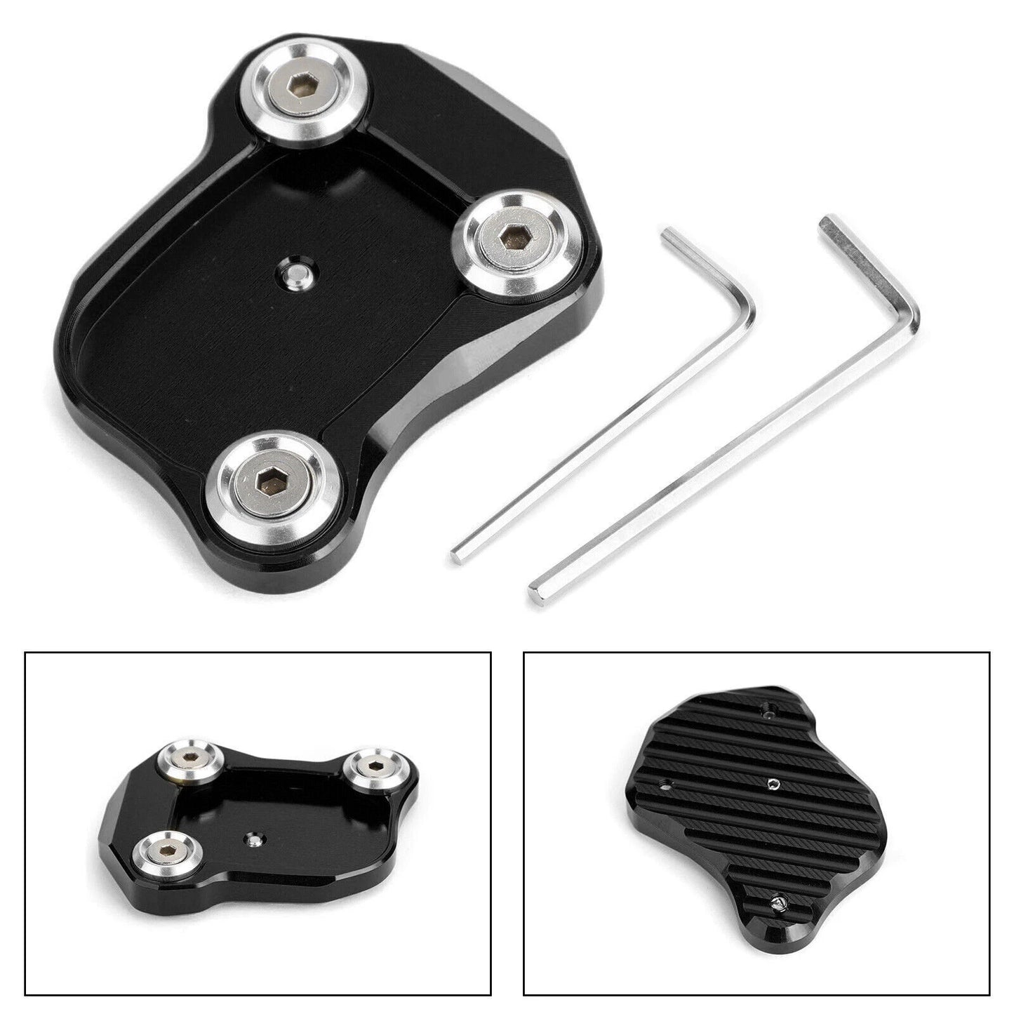 Side Stand Plate for Honda CB650F CBR650F (2014-2018) Black F2