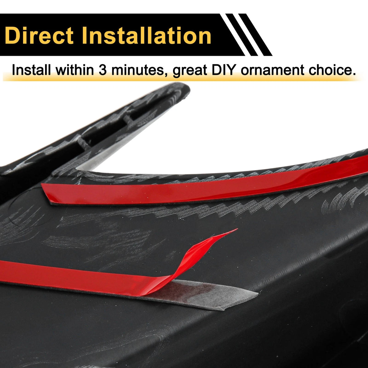 Rear Bumper Spoiler for BMW 3 Series G20 330i 330e M340i Gloss Black ABS