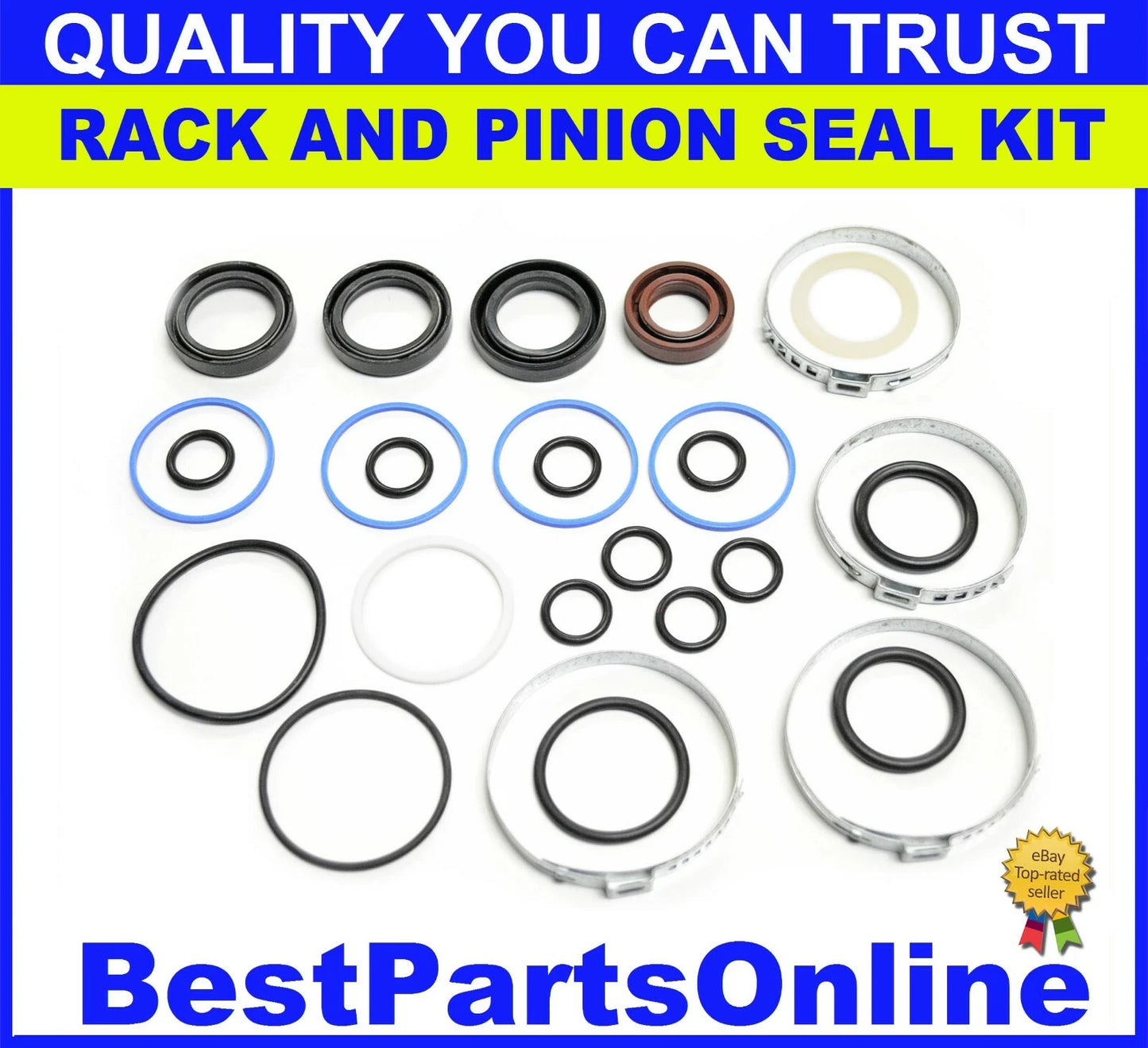 Rack and Pinion Seal Kit 2 x Aluminum Housing for BMW 318 (1983–1985)