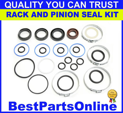 Rack and Pinion Seal Kit 2 x Aluminum Housing for BMW 318 (1983–1985)