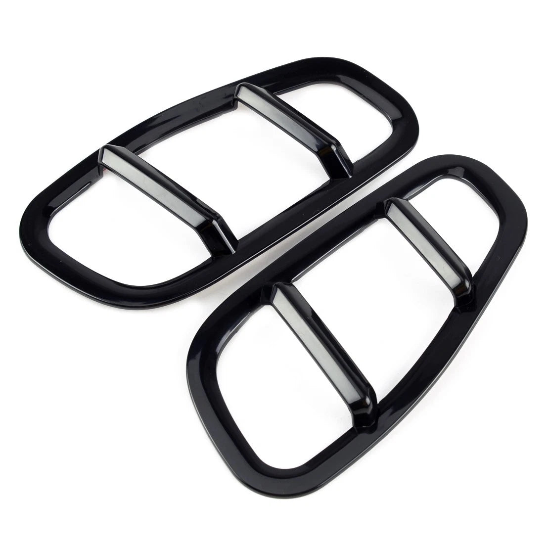 Black Front Fender Light Lamp Cover Trim for Jeep Renegade (2015-2023)