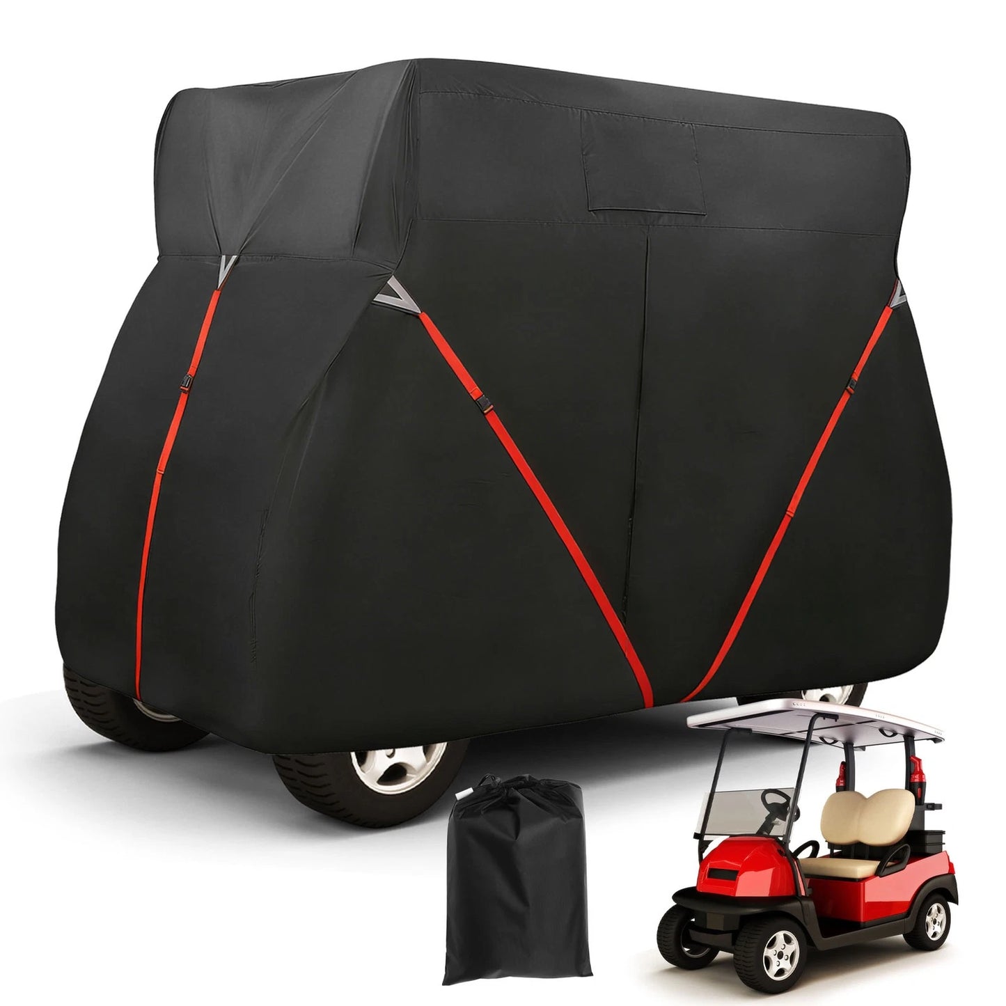 Heavy Oxford Golf Cart Cover 2 Seats for EZGO/Club Car/Yamaha