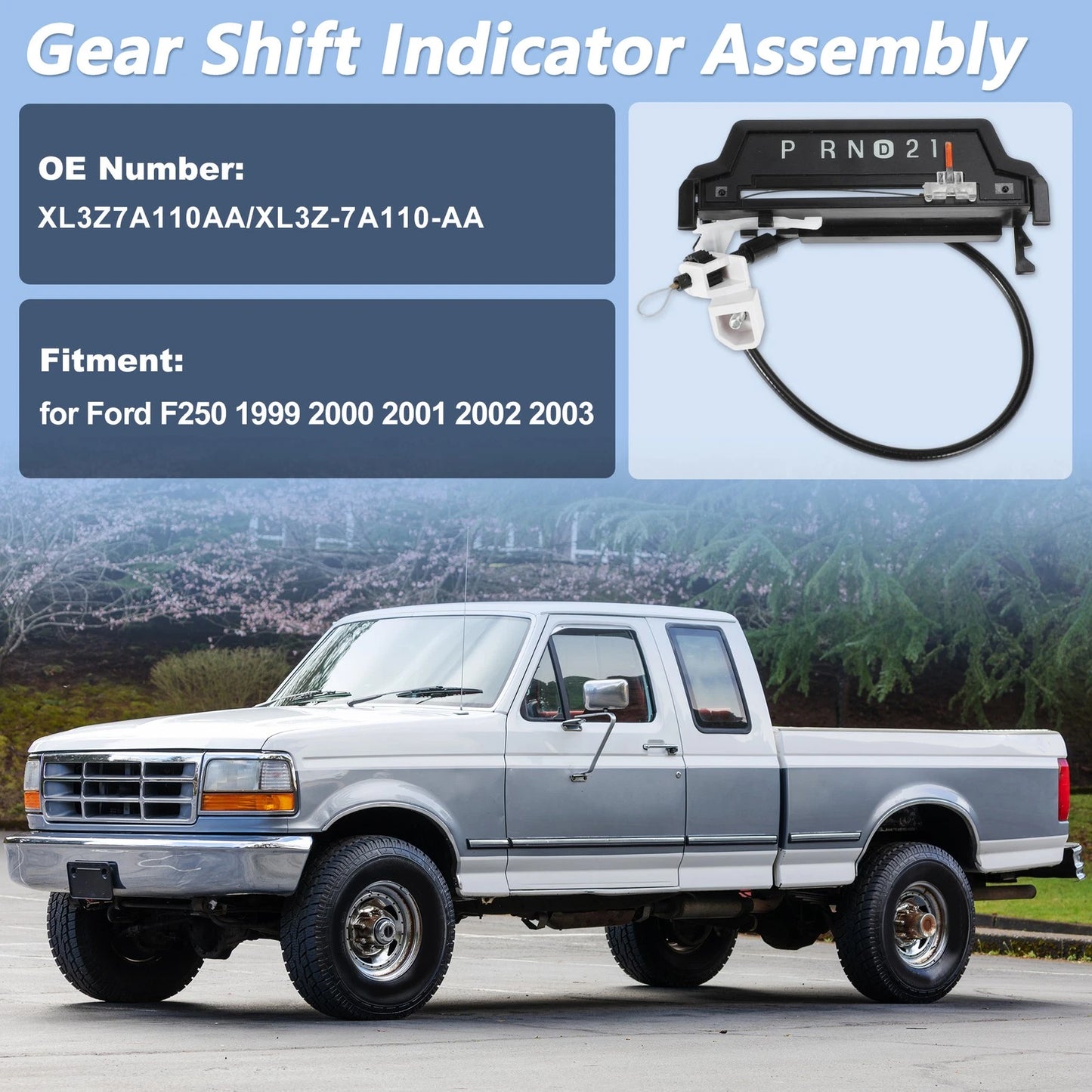 Gear Shift Indicator Assembly Cable for Ford F250 (1999-2003)