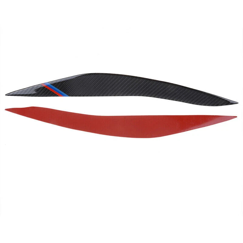 Carbon Fiber Headlight Eyebrow Cover Trim for BMW 5 Series F10 (2010-2013)