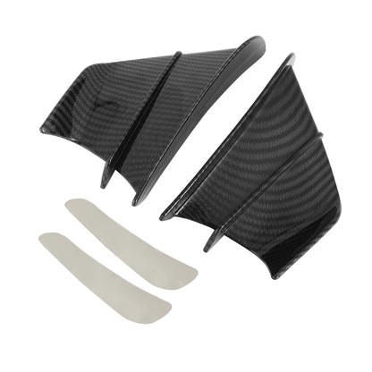 Winglet Wind Fin Aerodynamic Kit Spoiler Trim Cover for Motorcycle