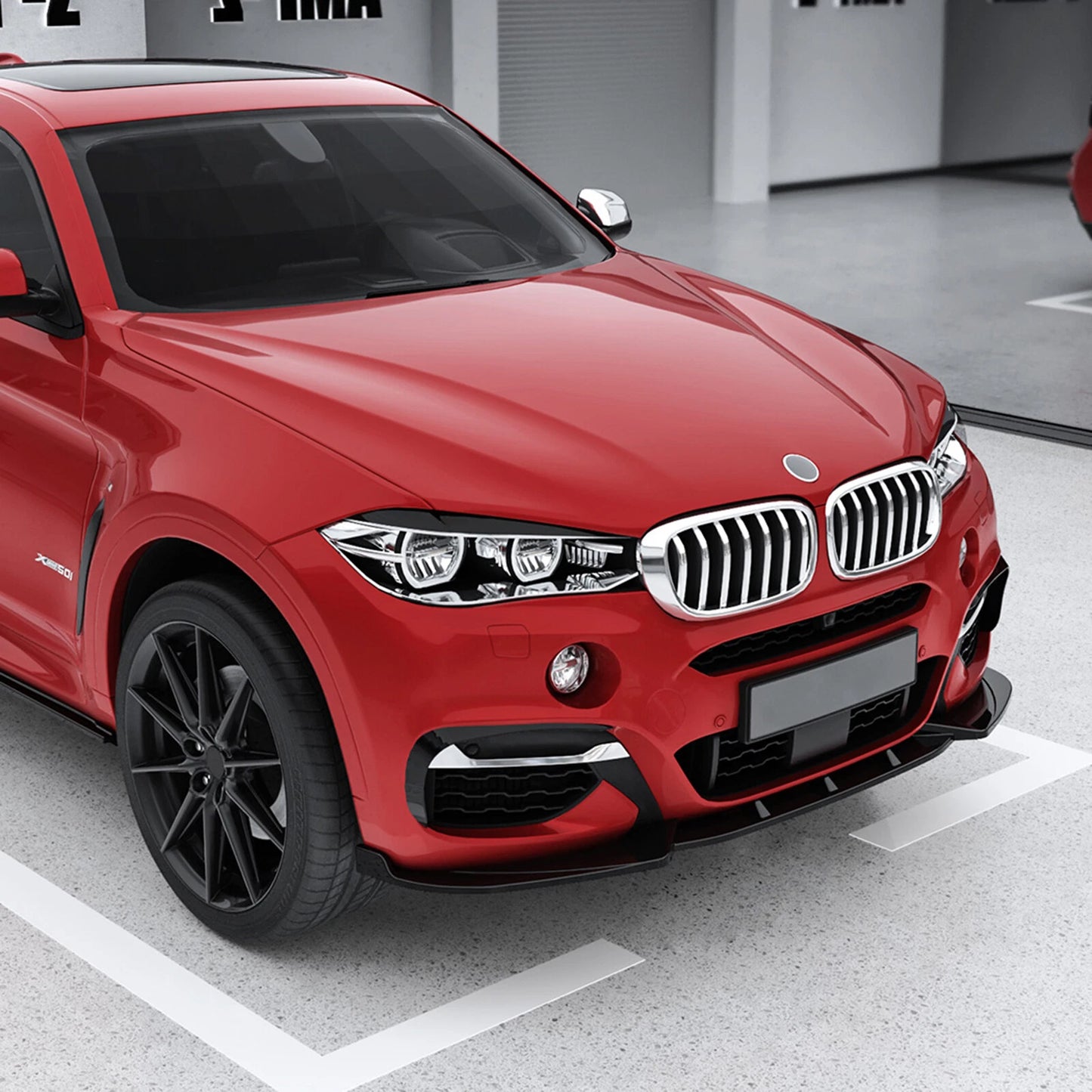 Bumper Spoiler Lip Splitter for BMW X6 F16 (2015-2019)