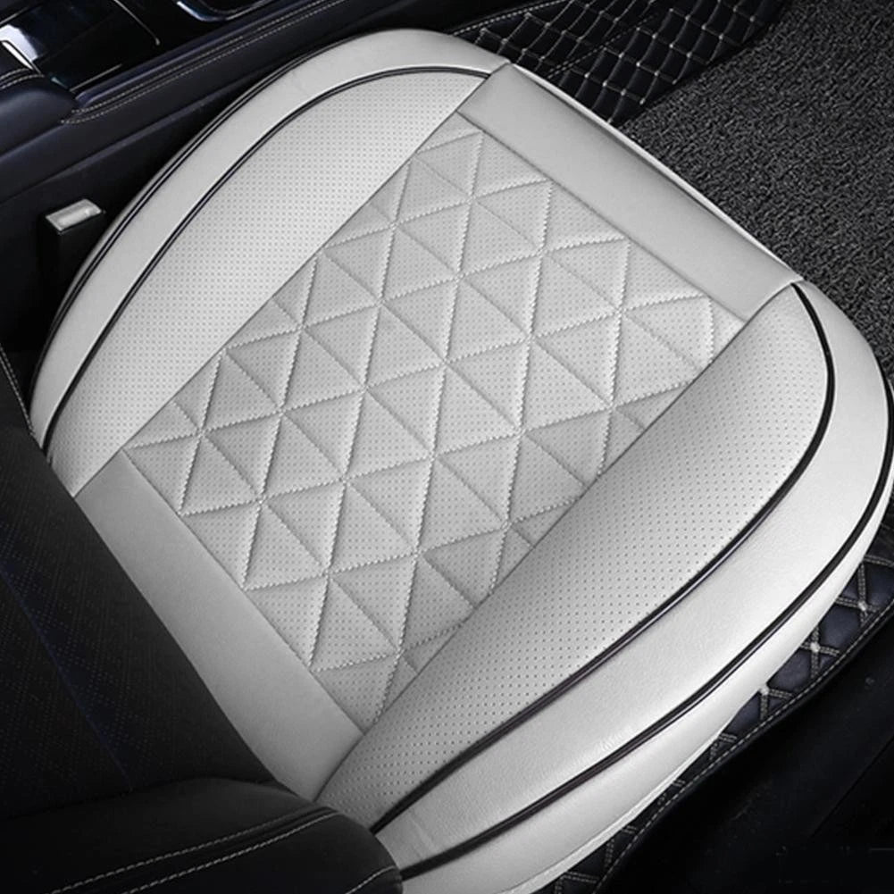 Front Seat Cover Pad Cushion PU Leather for Universal Car (Fits All Years)
