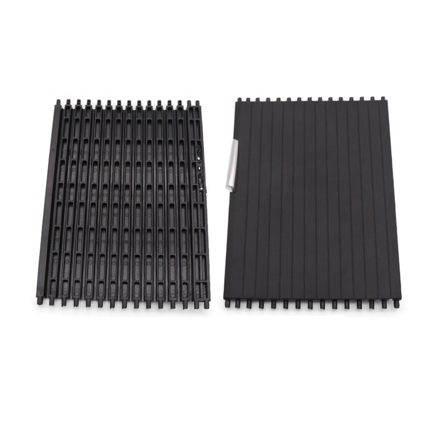 2 x Rear Cup Holder Roller Blind Covers Black for BMW X5 X6 (2007-2014)