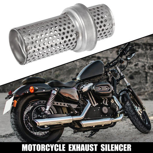 Exhaust Silencer / 51mm / Muffler Pipe Replacement for Universal Motorcycle