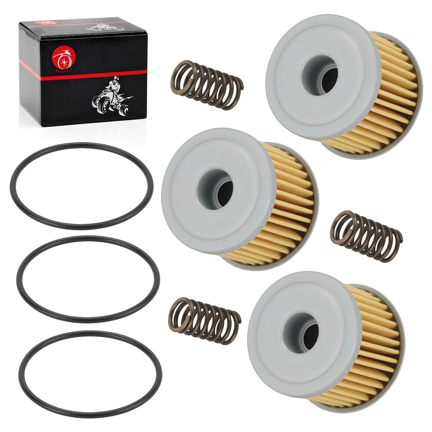 3PCS Oil Filter O-Ring Spring for Honda Sportrax 450 TRX450R (2004-2009)
