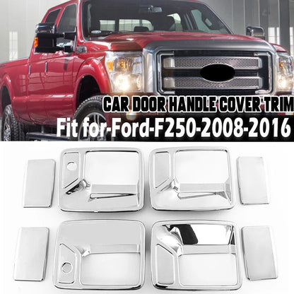 Chrome Door Handle Cover Trim for 2008-2016 Ford F250 F350 F450 Super Duty