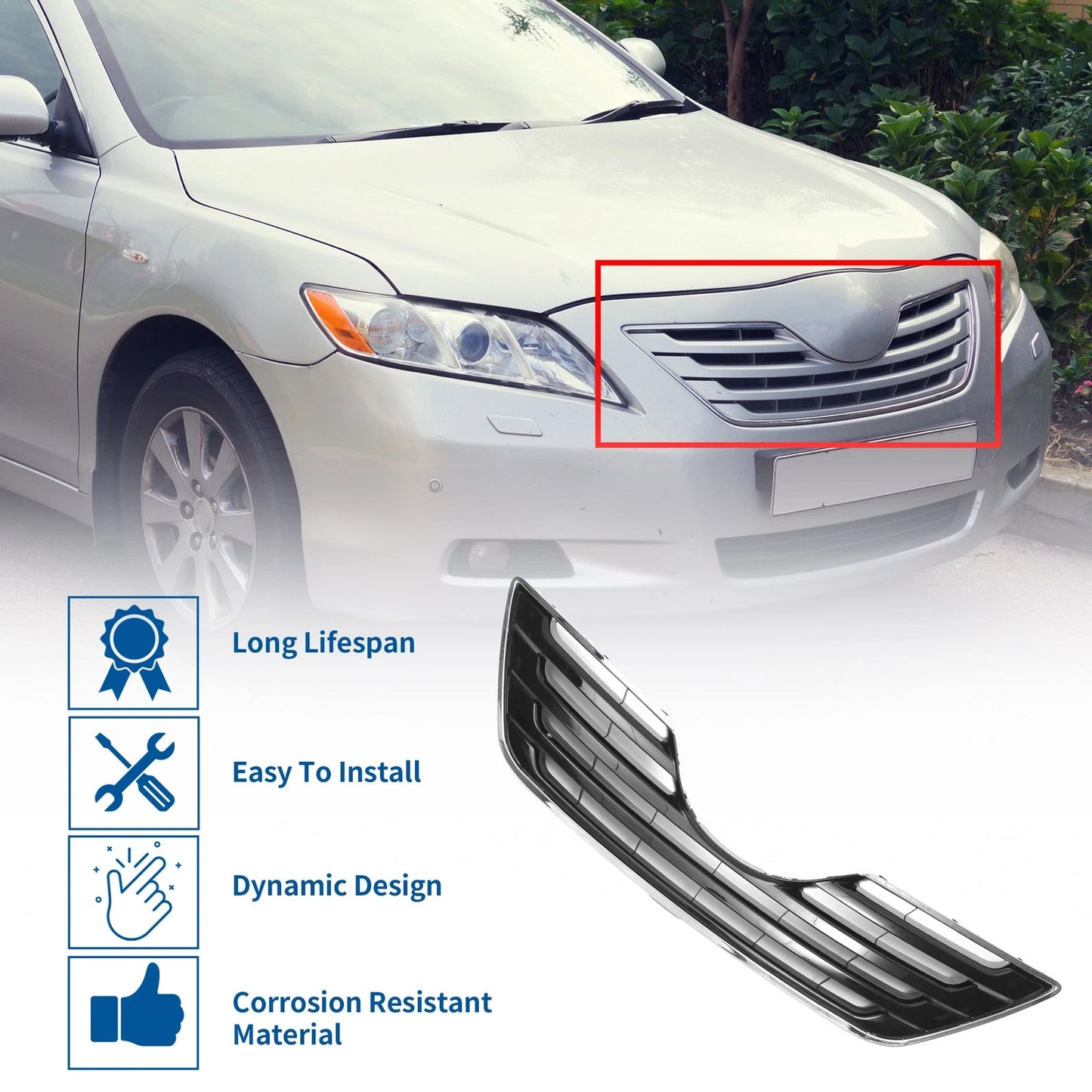 Hood Bumper Grille for Toyota Camry (2007)