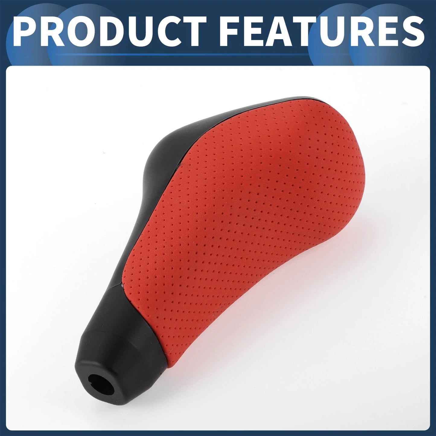 Automatic Gear Shift Knob for Toyota 4Runner 2012-2021 Faux Leather Black Red