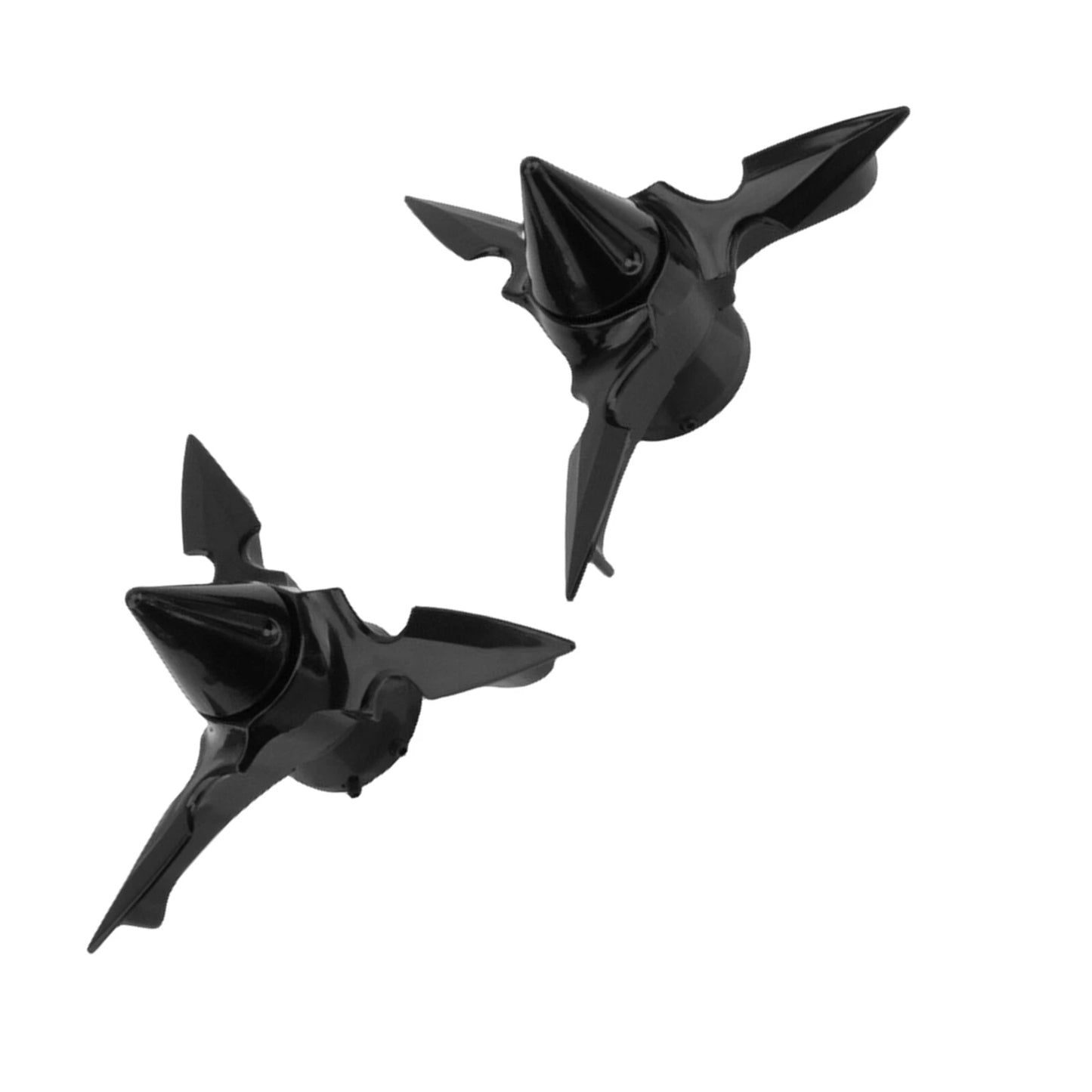 2 x Black Front Axle Nut Covers for Harley Dyna Wide Glide (2010-2016)