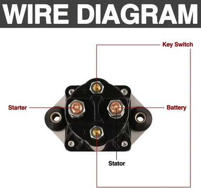 Replacement Solenoid for Mercury 40-250HP Models 89-817109 Series