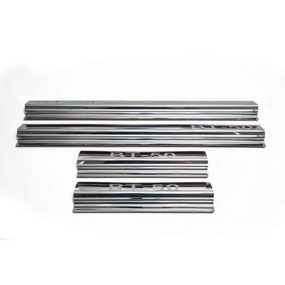 Stainless Chrome Door Sill Scuff Plates for Mazda BT-50 (2021-2025)