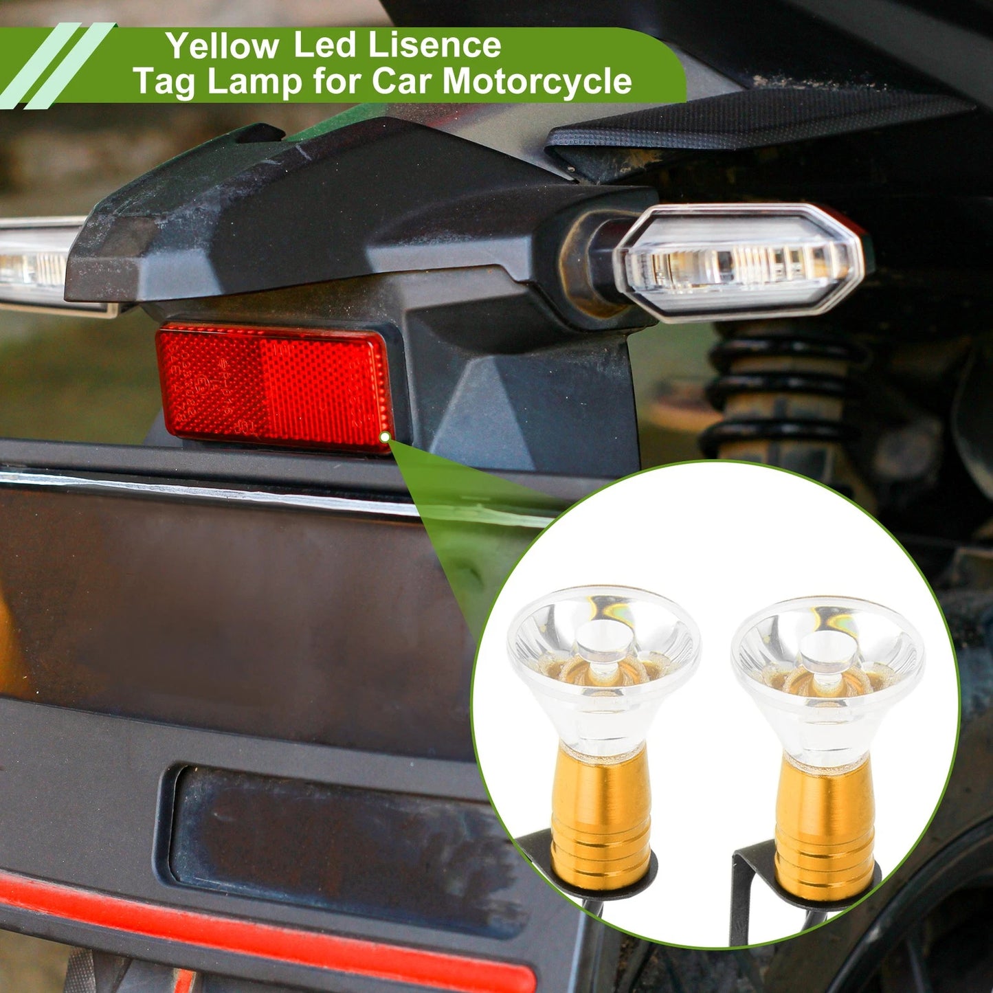 License Plate Light / 2 x / Tag Lamp for Car Motorcycle