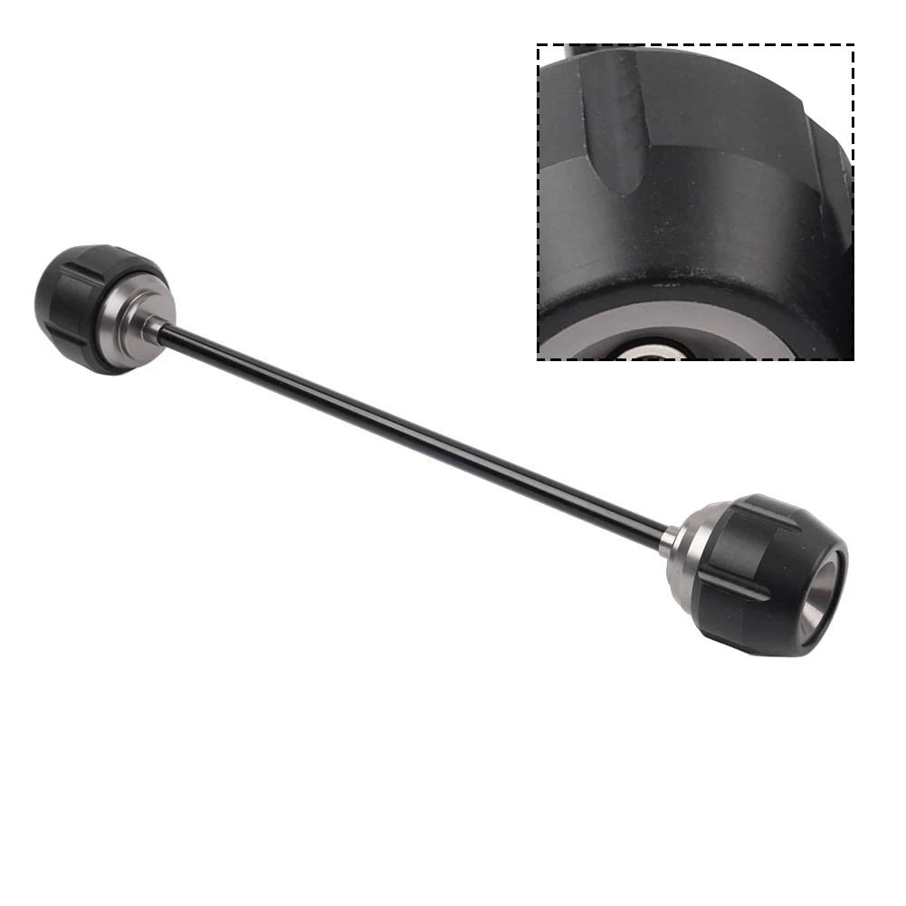 Black Front Wheel Axle Crash Slider for Kawasaki Z900 (2017-2019)