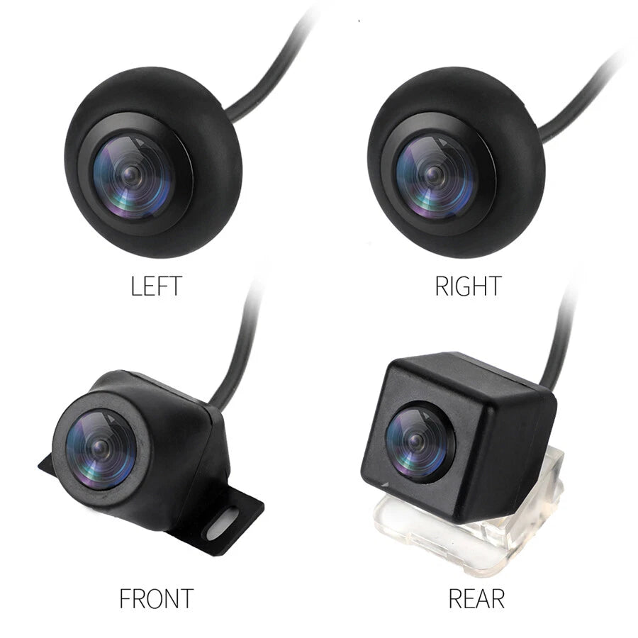 360° Seamless Panoramic Parking Monitoring System + 4 x Waterproof Cameras for Car
