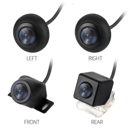 360° Seamless Panoramic Parking Monitoring System + 4 x Waterproof Cameras for Car