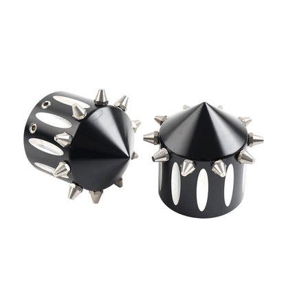 CNC Cut Front Axle Cap Nut Covers for Harley Touring Road King Street