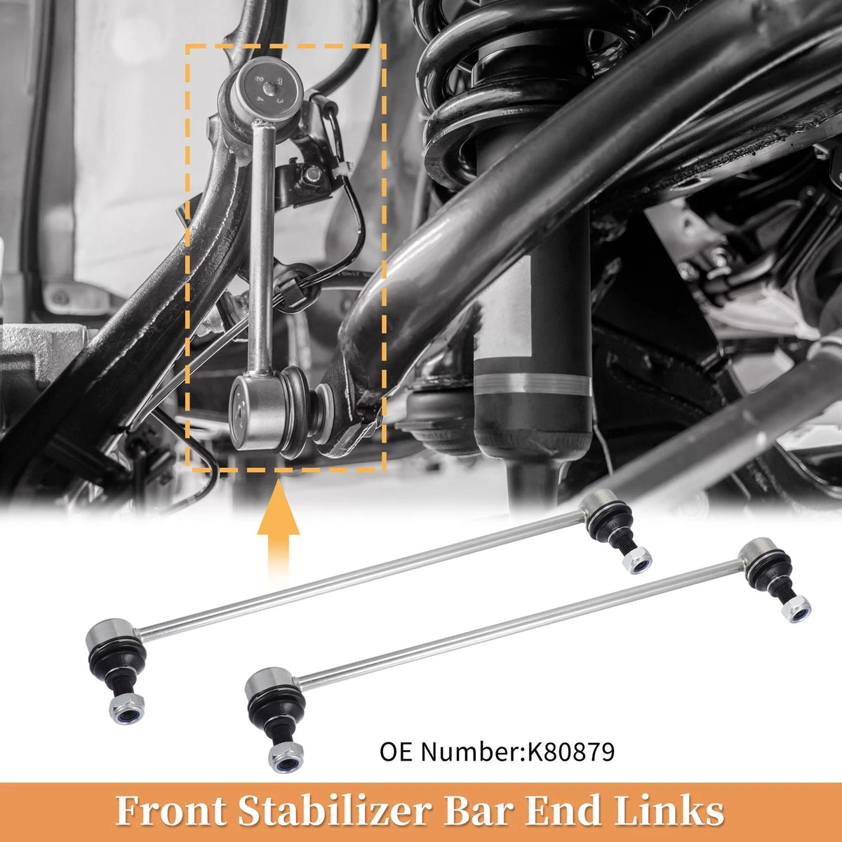 2pcs Front Stabiliser Sway Bar Link for Scion xD for Toyota Yaris (2007–2014)