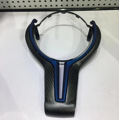 Carbon Fiber Steering Wheel Trim for BMW M2 M3 M4 F80 F82 F87 F12 X6M (2014-2020)