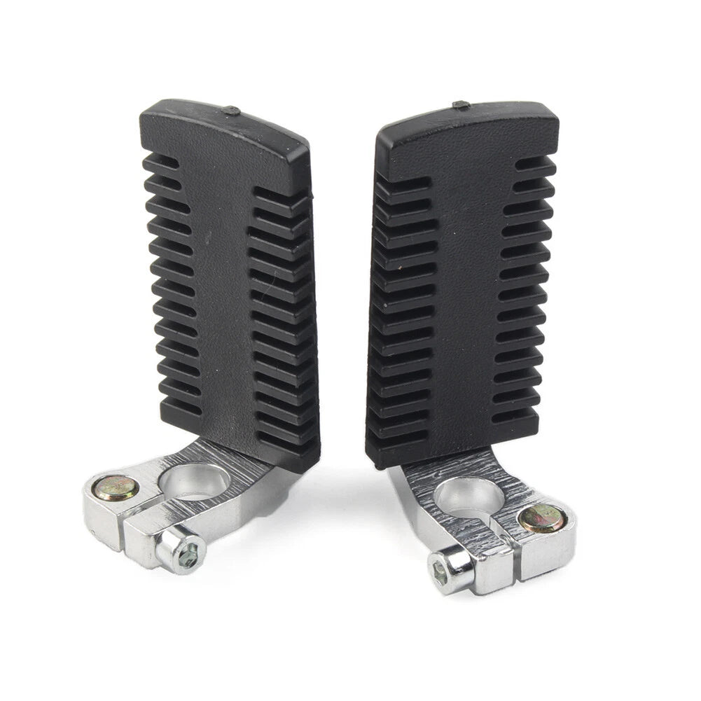 Foot Pegs Rest Pedals w/ Clamps for 43cc 47cc 49cc Pocket Dirt Bike Mini Scooter