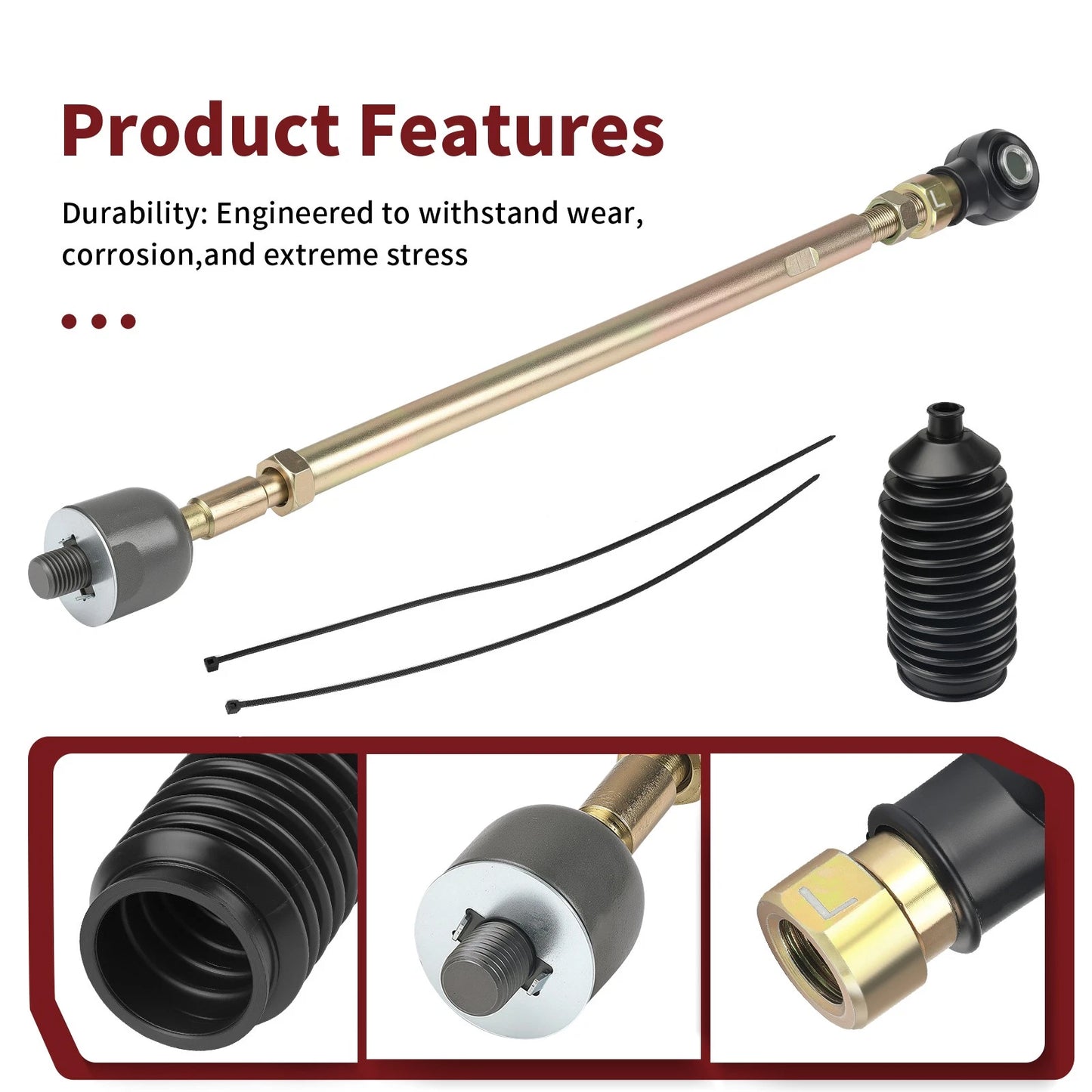 Left Steering Rack Tie Rods for Polaris Ranger 400/500/570/650/700/800/900/1000