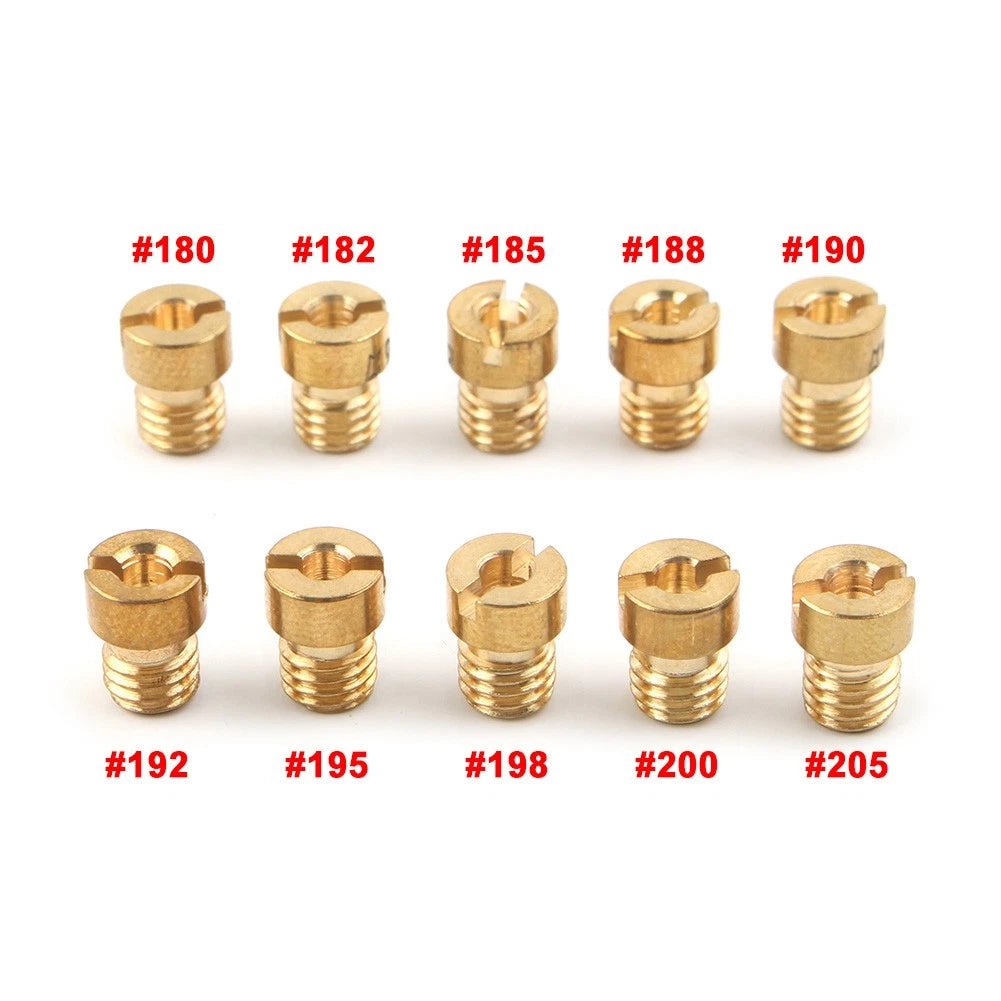 10 x Main Jets for PWK Keihin OKO CVK NSR (Various Models)